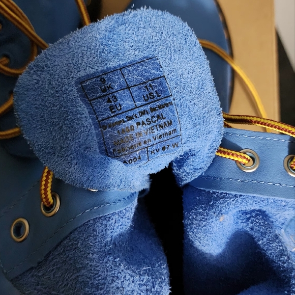 Blue Suede Doc Martens Ladies Size 10 - Picture 3 of 5